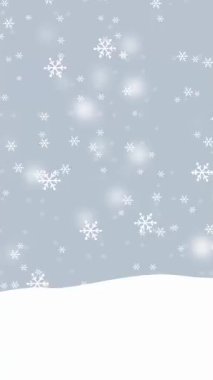 Bebek Kardan Adam kış tatillerinde eğlenir. Noel animasyonu. Kar Altında Kırmızı Kış Giysileri Giyen Kardan Adam. Tatlı Kardan Adam Güzel Kırmızı Şapka 'yı taktı, Atkı. Çocuk Animasyonu