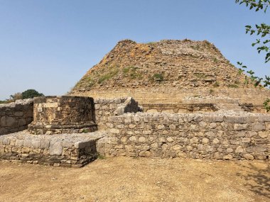 Dharmarajika stupa ancient Buddhist site in Taxila Pakistan