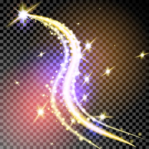 Sarmal iz kayan yıldız vektör Noel arka plan.