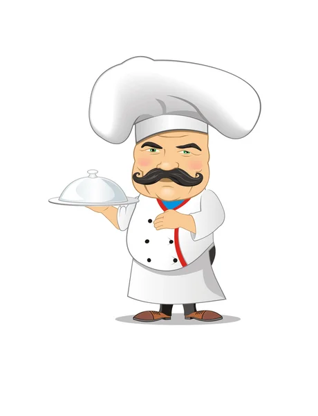 Illustrazione vettoriale dello chef per animazione, giochi, pose differenti, cucina — Vettoriale Stock