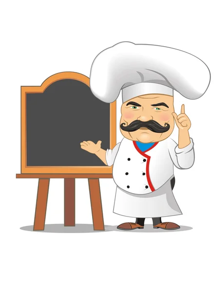 Illustration vectorielle chef pour animation, jeux, poses différentes, cuisine — Image vectorielle