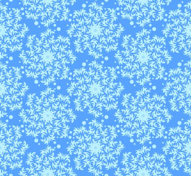 Soyut seamless modeli. Mavi vektör arka plan