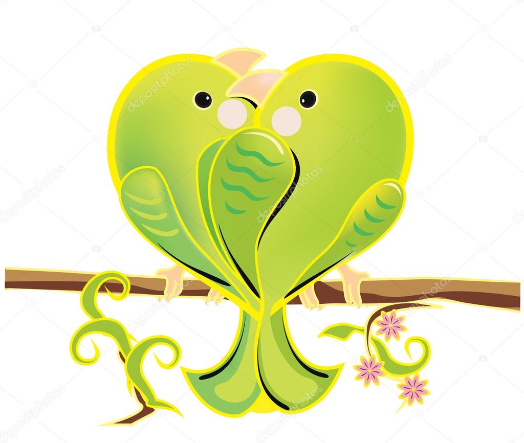 Illustration Vectorielle Dun Couple Damoureux De