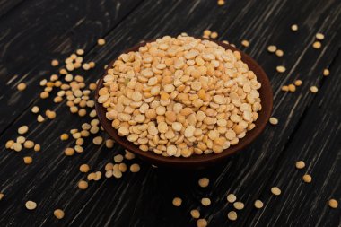 Seramik kase sarı bezelye 