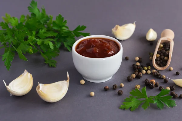 Кетчуп. Томатный соус — стоковое фото