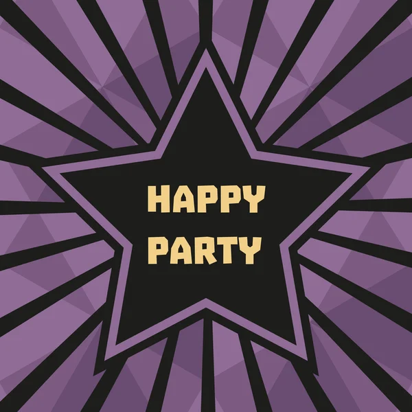 Banner festa feliz —  Vetores de Stock