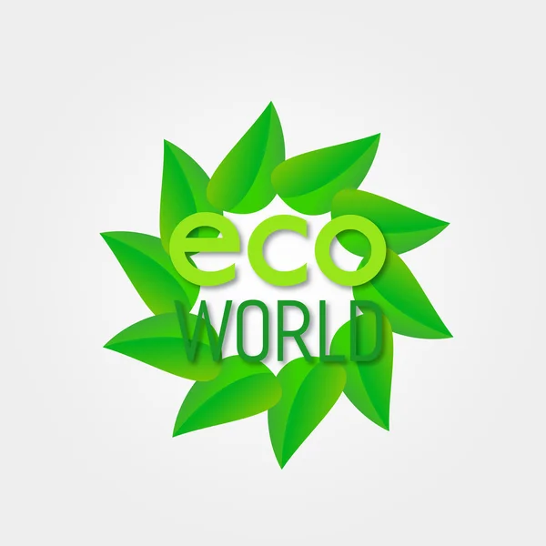 Conceito de mundo ecológico — Vetor de Stock