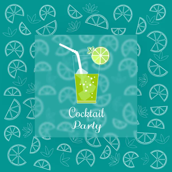 Werbung für Cocktailparty — Stockvektor