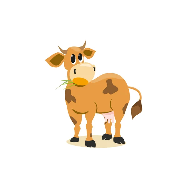 Vache laitière isolée — Image vectorielle