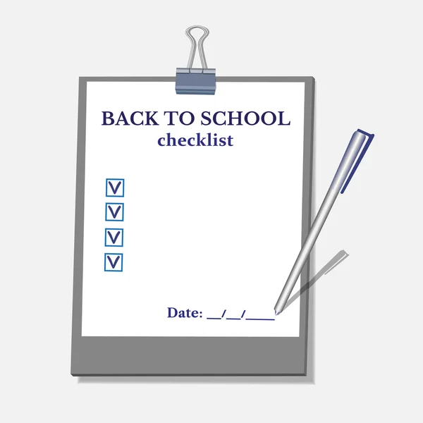 Back to school banner — Stock Vector