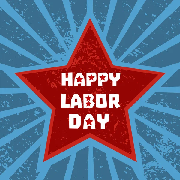 Happy labor day — Stock Vector