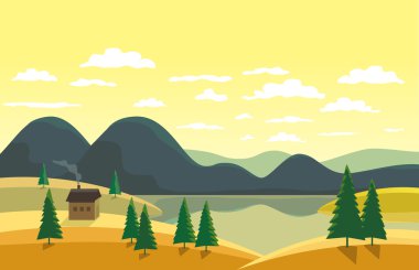 sonbahar dağ manzarası