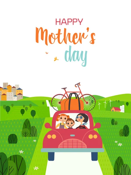 Happy Mothers Day Holiday Cute Greeting card