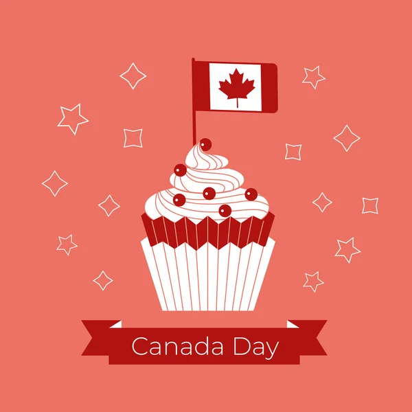 Canada Day Holiday Celebration flat vector icon — стоковий вектор