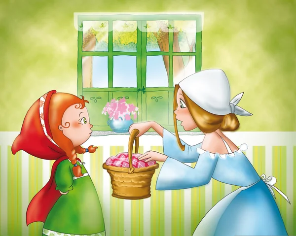 Kırmızı başlıklı kız ve anne