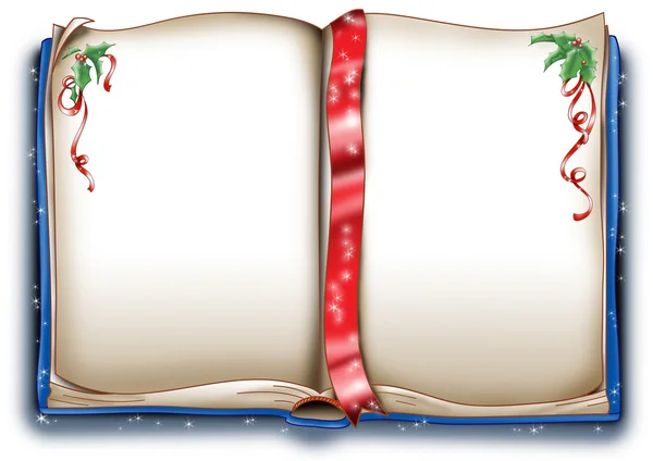 Kouzelná Vánoční kniha — Stock fotografie