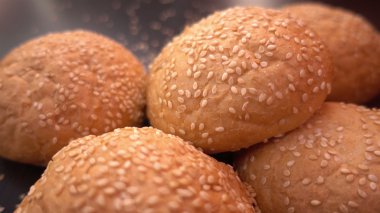 sağlıklı susam ile pişmiş taze organik ekmek