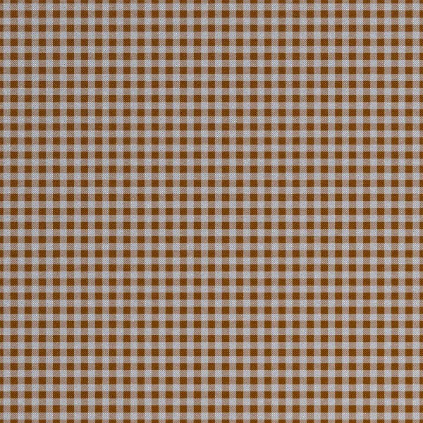 Close-up of brown and white calico checkered fabric background. 3D-rendering — Stock Photo, Image