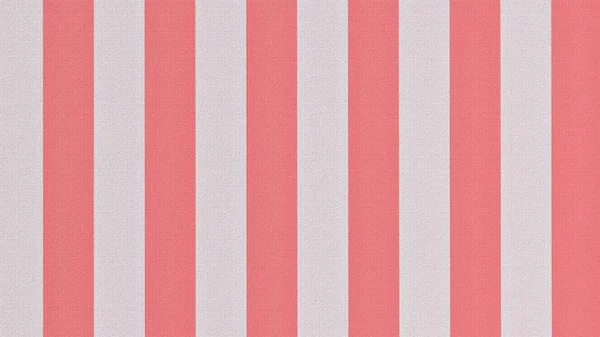 Close-up de um tecido de fundo listrado vermelho e branco, cetim de algodão impresso, a toalha de mesa, terminando o pano ou tecido para roupas. Renderização 3D — Fotografia de Stock