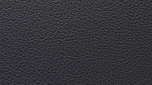 Close-up van zwart leer textuur, taurillon leer natuurlijke korrel. 3D-weergave — Stockfoto