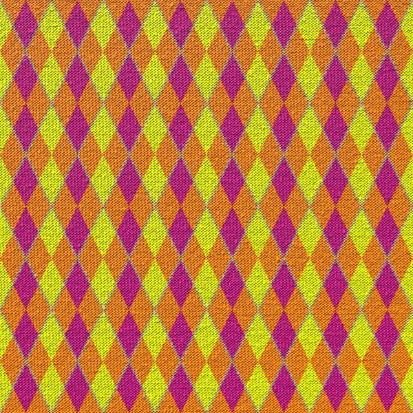 Purple, orange and yellow fabric texture for background, Jersey with printed abstract pattern. 3D-rendering — Stockfoto