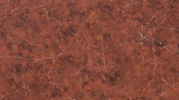 Натуральний тріснутий червоно-коричневий мармуровий візерунок з каменю або каменю, фонова текстура мармуру. 3D рендерингу — стокове фото