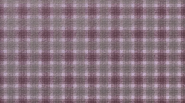 Een wollen deken met een tartan patroon als achtergrond. De textuur van natuurlijk wollen textiel in paars en wit. 3D-weergave — Stockfoto