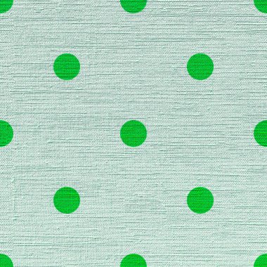 Yeşil benekli beyaz pamuk desenli. Doğal pamuk. 3 Boyutlu Hazırlama