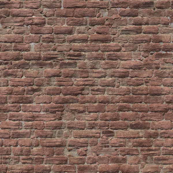 Деревенская известняковая кирпичная стена, старая неровная желтая кирпичная стена, фоновая текстура. 3D-рендеринг — стоковое фото