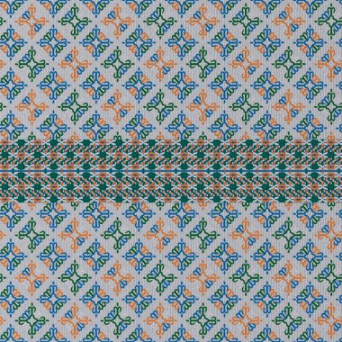 Kumaş arka plan çok güzel. Asya etnik süsü. Etnik nakış, ulusal çok renkli bir süs. 3 Boyutlu Hazırlama