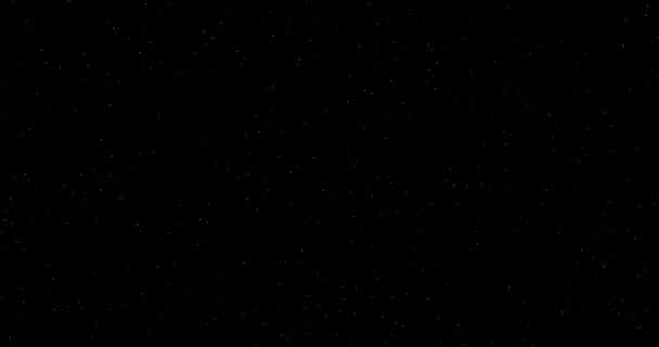 Estrellas Brillantes Brillan Cielo Nocturno Con Cámara Panorámica Izquierda Derecha — Vídeo de stock