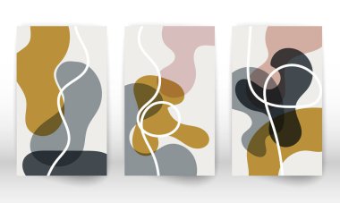 Modern soyut resim. Soyut el çizimi suluboya efekt tasarım elementleri. Modern sanat baskısı. Karalama şekilli çağdaş tasarım.