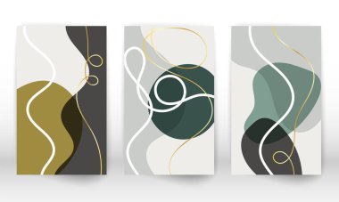 Bir dizi geometrik şekil. Soyut el çizimi suluboya efekt tasarımı. Modern sanat baskısı. Karalama şekilli çağdaş tasarım.