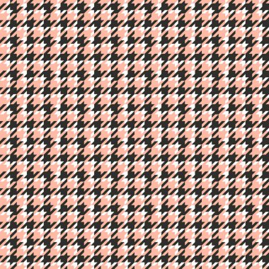 Houndstooth kusursuz desen. Tartan kumaş izi. Vektör.