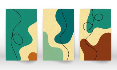 Bir dizi geometrik şekil. El yapımı suluboya efekt tasarım elementleri. Modern sanat baskısı. Karalama şekilli çağdaş tasarım.