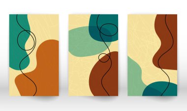 Bir dizi geometrik şekil. El yapımı suluboya efekt tasarım elementleri. Modern sanat baskısı. Karalama şekilli çağdaş tasarım.