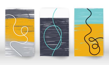 İskandinav ev dekoru. Bir dizi soyut el çizgileri. Modern sanat tuvali. Suluboya efekt tasarımı. İskandinav sanat tasarımı.