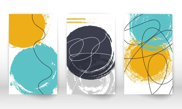 Geometrik şekiller. Soyut el çizimi suluboya efekt tasarım elementleri. Modern sanat baskısı. Karalama şekilli çağdaş tasarım.