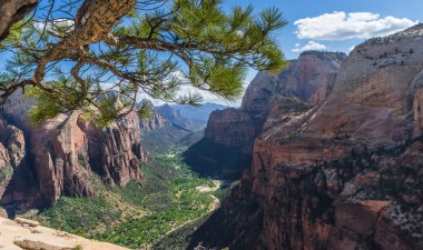 Zion Canyon - view from Angels Landing clipart