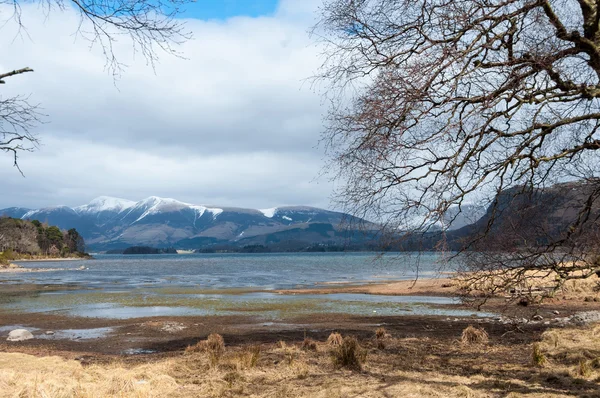 Skottland landskap med sjöutsikten — Stockfoto
