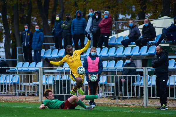 Kharkiv Ukraine October 2020 Football Match Pfl Metallist 1925 Avangard — Stock Photo, Image