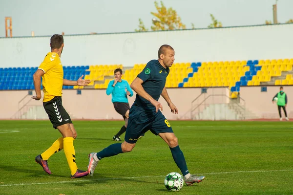 Kharkiv Ukraine October 2020 Ruslan Fomin Forward Metal Football Match — Stock Photo, Image