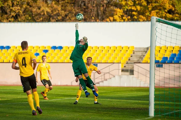 Kharkiv Ucrânia Outubro 2020 Jogo Futebol Liga Profissional Metal Energia — Fotografia de Stock