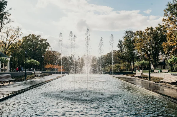 Kharkiv Ukraine Octobre 2020 Fontaine Dans Jardin Taras Shevchenko Kharkov — Photo