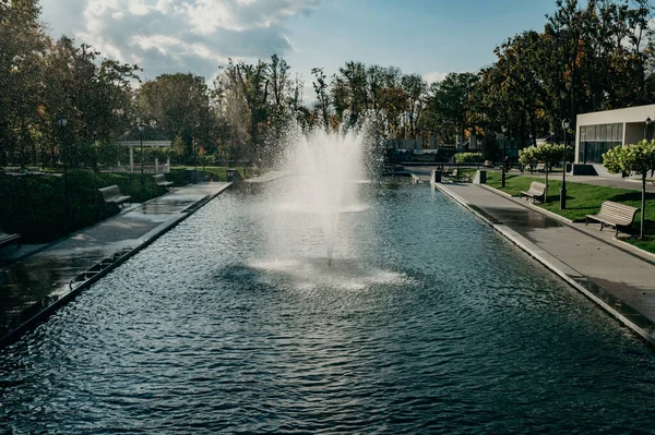 Kharkiv Ukraine Octobre 2020 Fontaine Dans Jardin Taras Shevchenko Kharkov — Photo