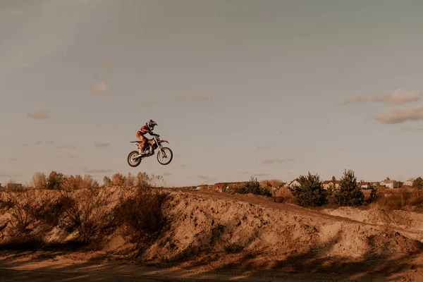 Kharkov Ukraine October 2020 Training Unidentified Motocross Riders — Stock Photo, Image