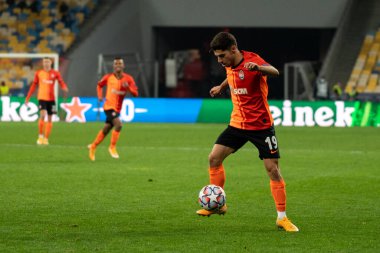 KYIV, UKRAINE - 27 Ekim 2020 UEFA Şampiyonlar Ligi B Grubu FC Shakhtar ve Internazionale maçında Manor Solomon