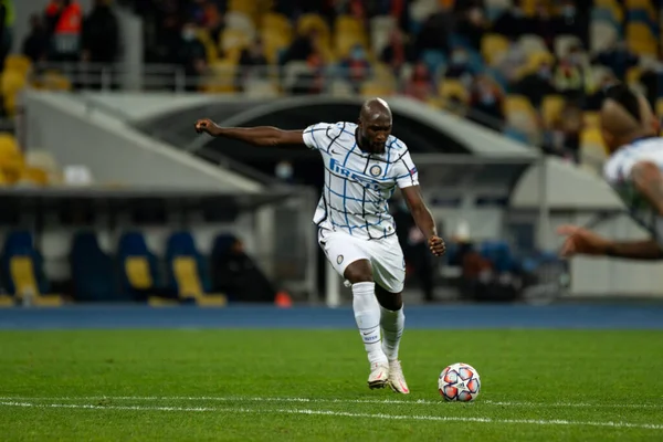 Kyiv Ukraine Outubro 2020 Romelu Lukaku Durante Jogo Futebol Grupo — Fotografia de Stock