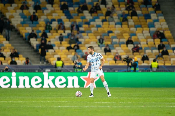 Kiew Ukraine Oktober 2020 Stefan Vrij Während Des Fußballspiels Der — Stockfoto