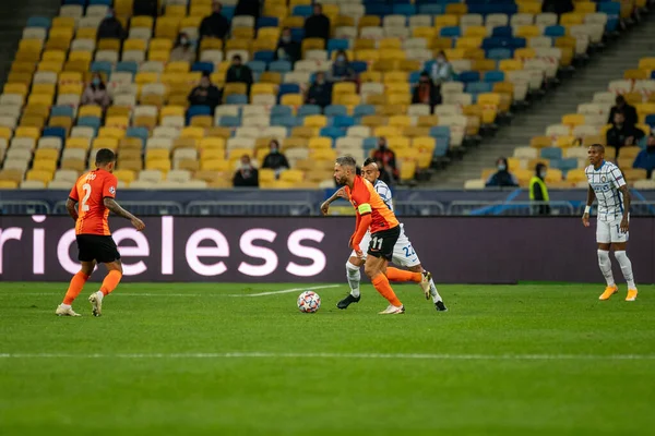 Kyiv Ukraine Ekim 2020 Arturo Vidal Marlos Karşı Uefa Şampiyonlar — Stok fotoğraf